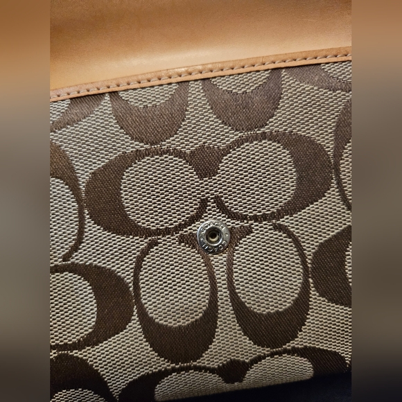 Coach Hampton Vintage Signature Jacquard Wallet - Picture 6 of 8
